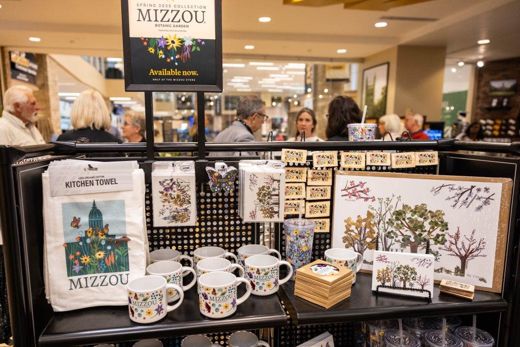 MUBG Merchandise on display at The Mizzou Store