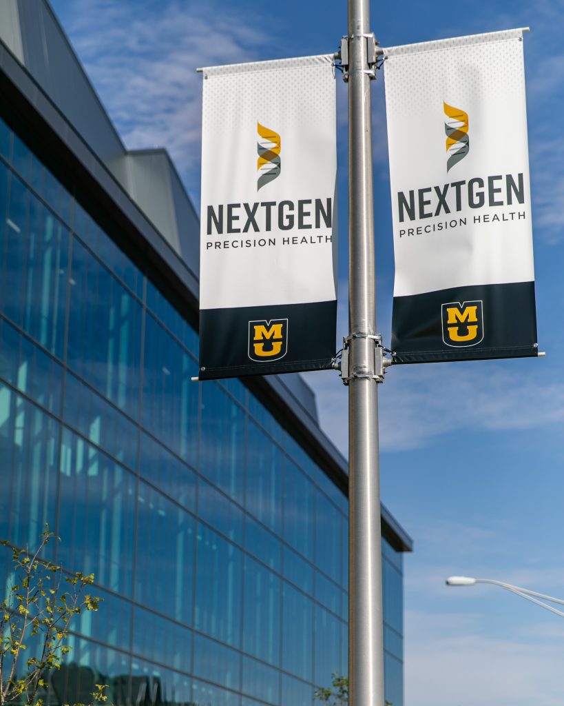 Light-pole banner for NextGen Precision Health