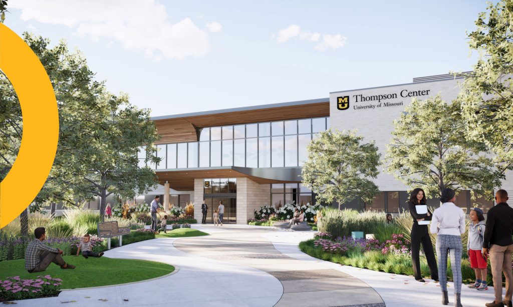 Renderings of the new Thompson Center for Autism and Neurodevelopment