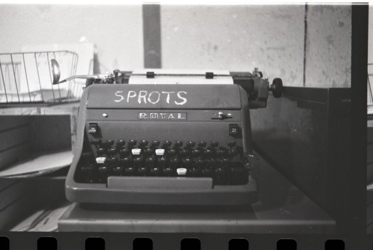 Typewriter in the Maneater Office (Read Hall)