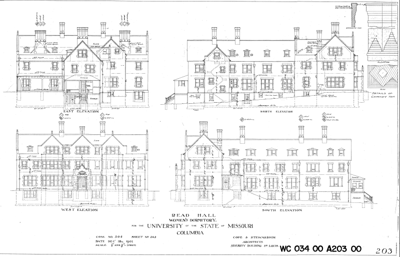Blueprints of Read Hall