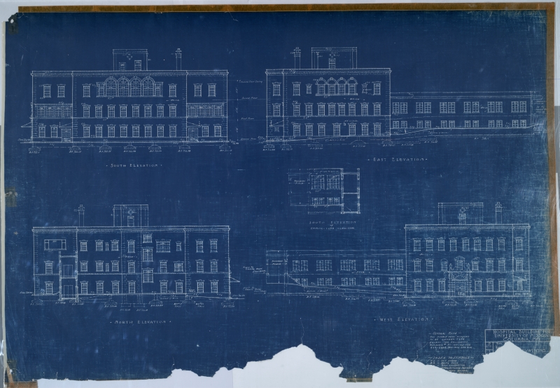 1922 blueprints of Noyes Hall
