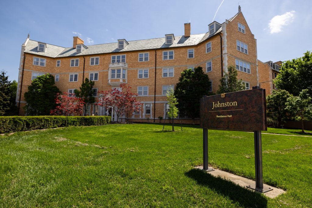 Outside of Johnston Hall